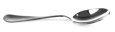 metal çay kaşığı beyaz izole