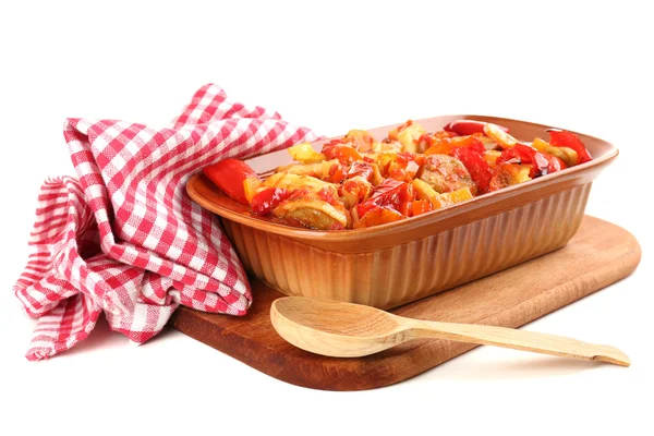 Ragù vegetale isolato su bianco — Foto Stock