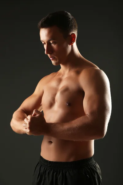 Handsome muscle young man — Stock Photo, Image