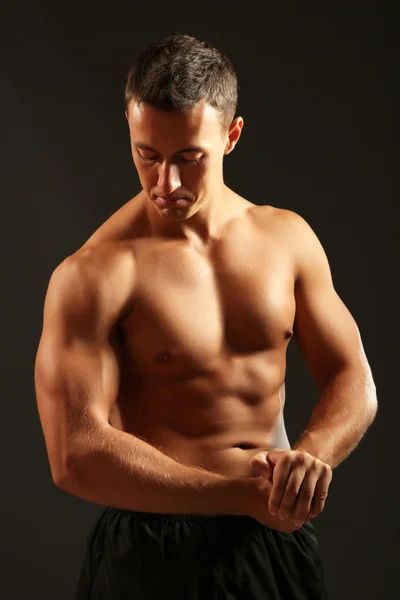 Handsome muscle young man — Stock Photo, Image