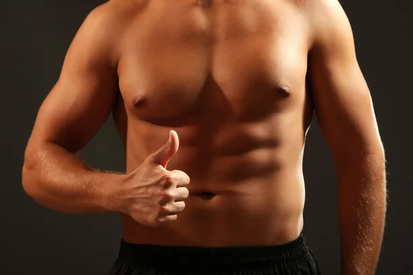 Handsome muscle young man — Stock Photo, Image