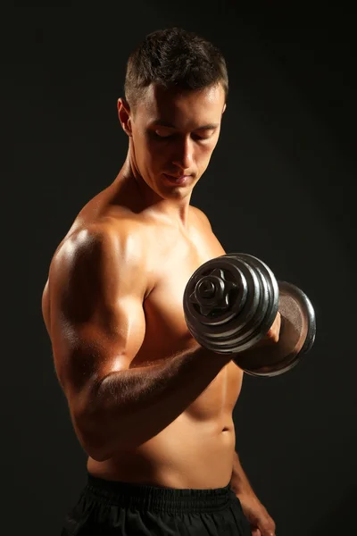 Handsome young muscular — Stock Photo, Image