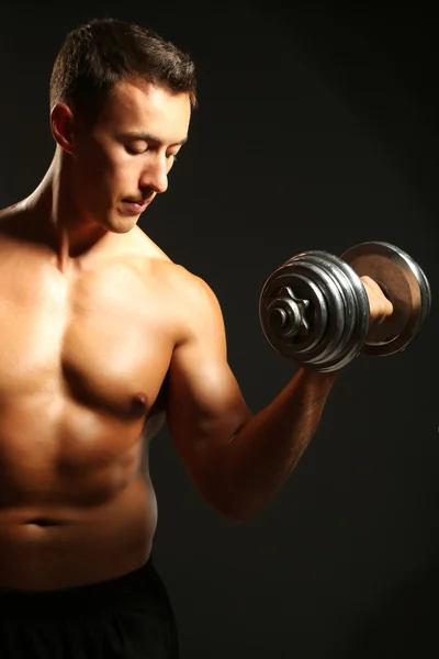 Handsome young muscular — Stock Photo, Image