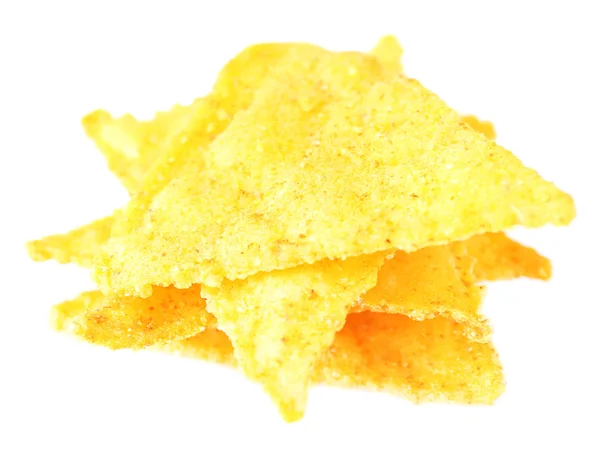Νόστιμο nachos απομονωθεί σε λευκό — Φωτογραφία Αρχείου