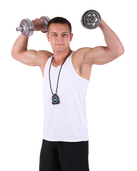 Young muscular sportsman — Stock Photo, Image