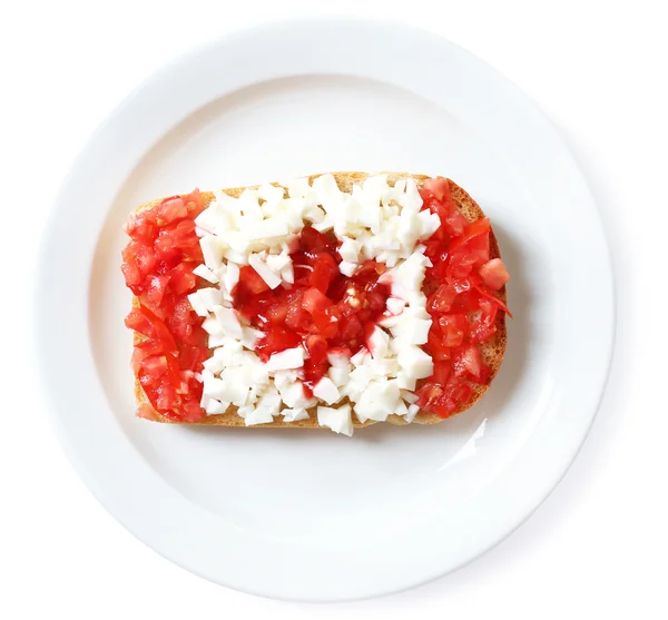 Sandwich with flag of Canada Isolated on  white — Stock Photo, Image