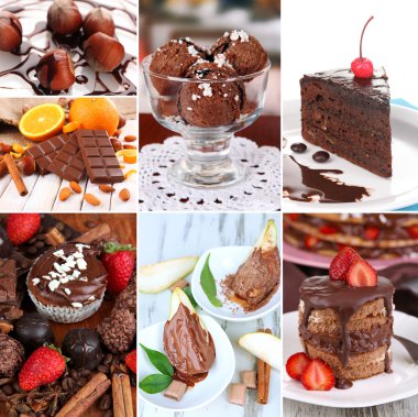 lezzetli tatlı kolaj