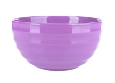 Mor beyaz izole kase