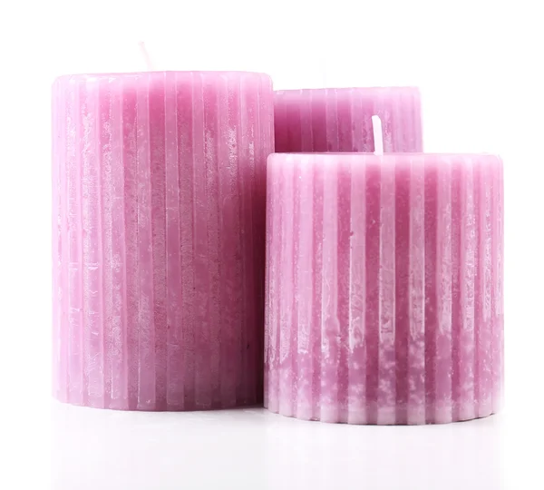 Candles isolated on white — Stock Photo, Image