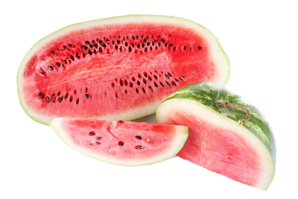 Wassermelone isoliert auf weiß — Stockfoto