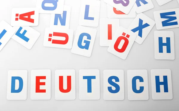 Learning alphabet letters close up — Stock Photo, Image