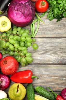 taze organik sebze ile çerçeve