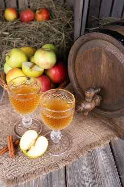 Natürmort lezzetli elma ile