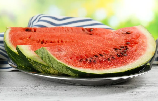 Čerstvý plátek melounu — Stock fotografie