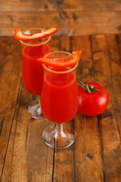 杯美味番茄汁 — 图库照片
