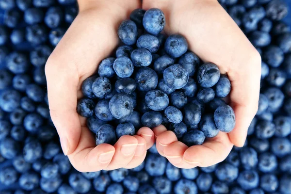 Tasty ripe blueberries