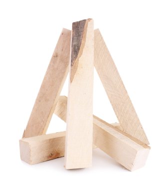 yüksek kaliteli odun üzerine beyaz izole