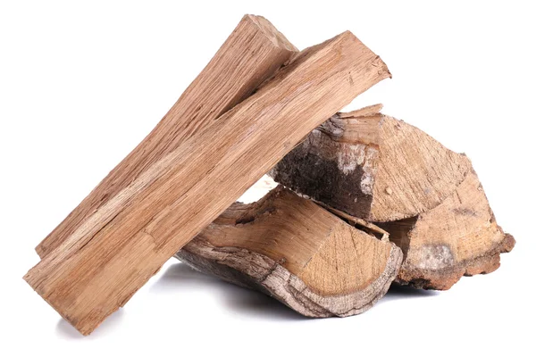 Firewood isolated on white — Stock Photo, Image