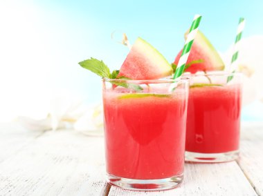 Masada karpuz kokteyli, yakın plan.