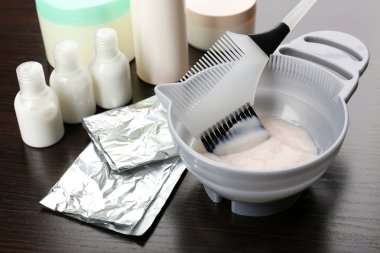 yakın çekim saç boyama için Kuaför aksesuarları