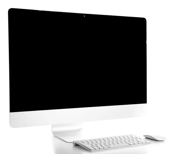 New modern computer, isolated on white — Stock Photo, Image