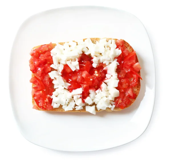 Sandwich with flag of Canada Isolated on  white — Stock Photo, Image