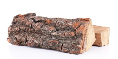 beyaz izole yakacak odun