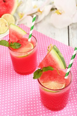 karpuz kokteyller tablo, yakın çekim