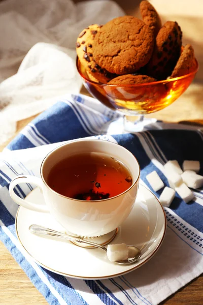 Cup of tea on table, close up — Stock Photo, Image