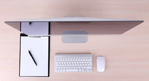 Office workplace with modern computer — Stock Photo, Image