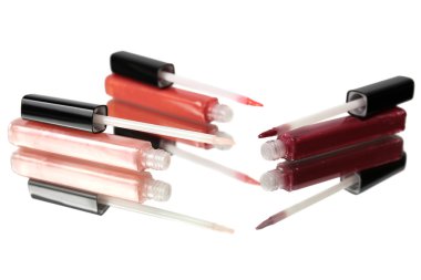 güzel dudak glosses, yakın çekim