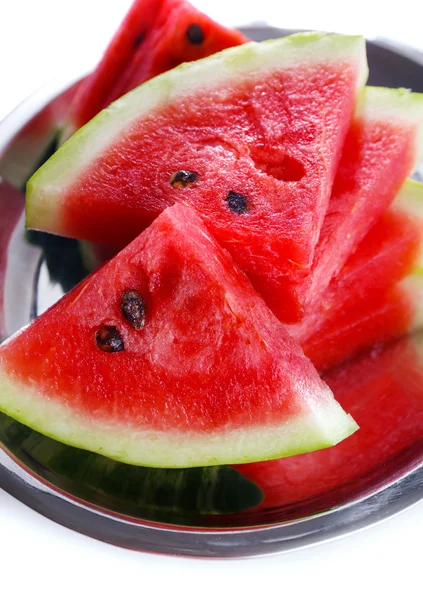 Färska skivor vattenmelon, närbild — Stockfoto