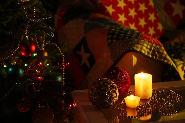 Уютная рождественская композиция — стоковое фото
