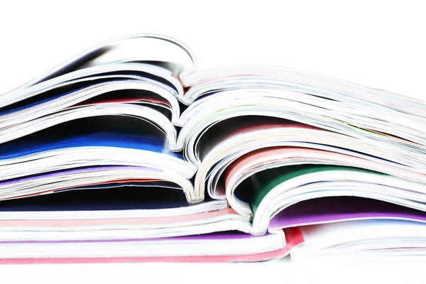 Many magazines close up — Stock Photo, Image