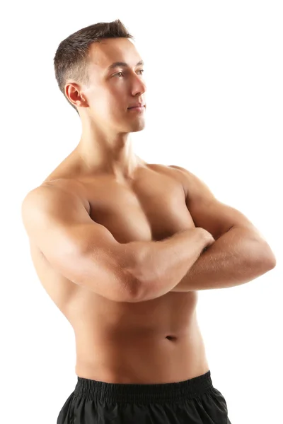 Bello muscolare giovane uomo — Foto Stock