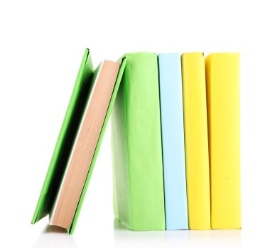 Beyaz üzerine izole kitaplar