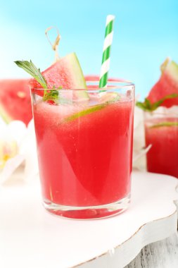 karpuz kokteyller tablo, yakın çekim