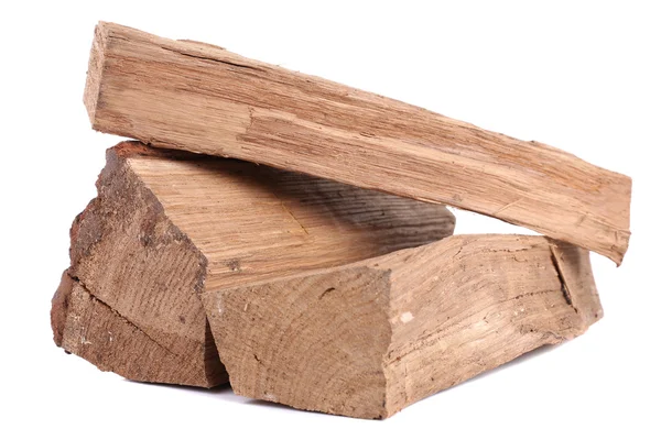 Firewood isolated on white — Stock Photo, Image