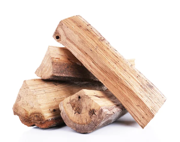 Firewood isolado em branco — Fotografia de Stock