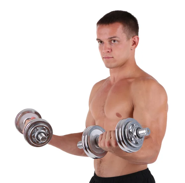 Przystojny młody sportowiec mięśni — Zdjęcie stockowe