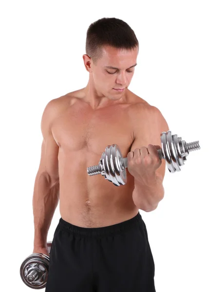 Handsome young muscular sportsman — Stock Photo, Image