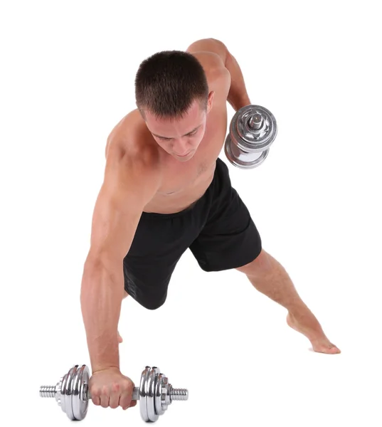 Handsome young muscular sportsman — Stock Photo, Image