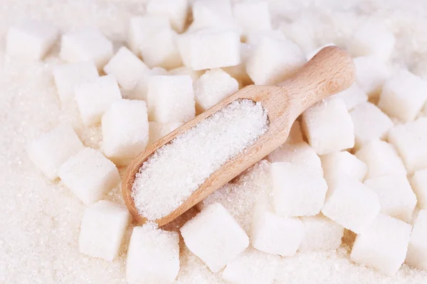 White sugar in light background background — Stock Photo, Image