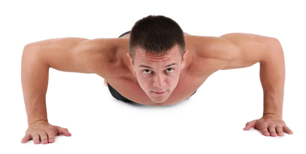 Handsome young muscular sportsman — Stock Photo, Image