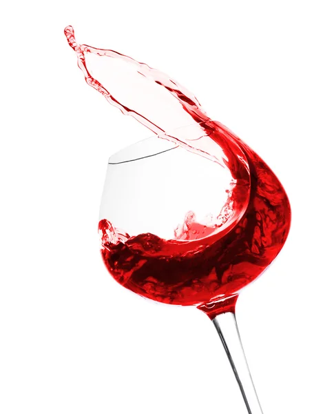 Bicchiere da vino con vino rosso — Foto Stock