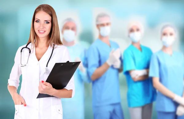 Sjukvårdsarbetarna på sjukhus — Stockfoto