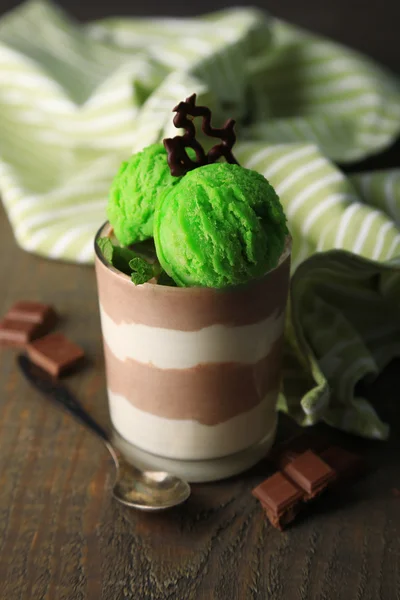 Heerlijke chocolademousse — Stockfoto