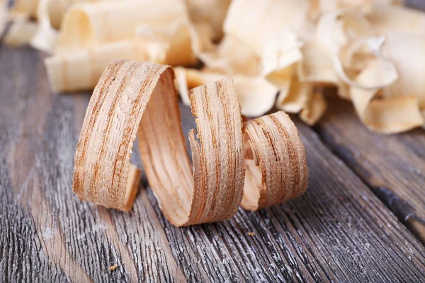 Faforgács, a Vértes szürke fából készült háttér — Stock Fotó