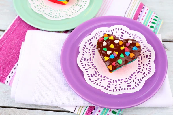 Delicious rainbow cake — Stock Photo, Image