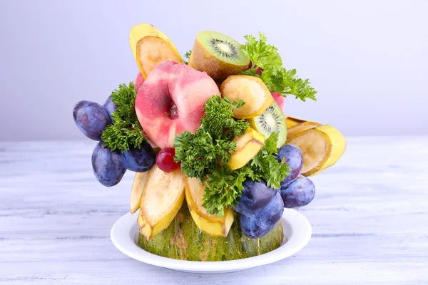 Table decoration made of fruits — Stock Photo, Image